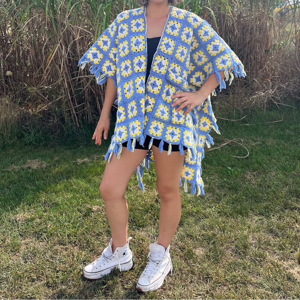 Granny square cardigan